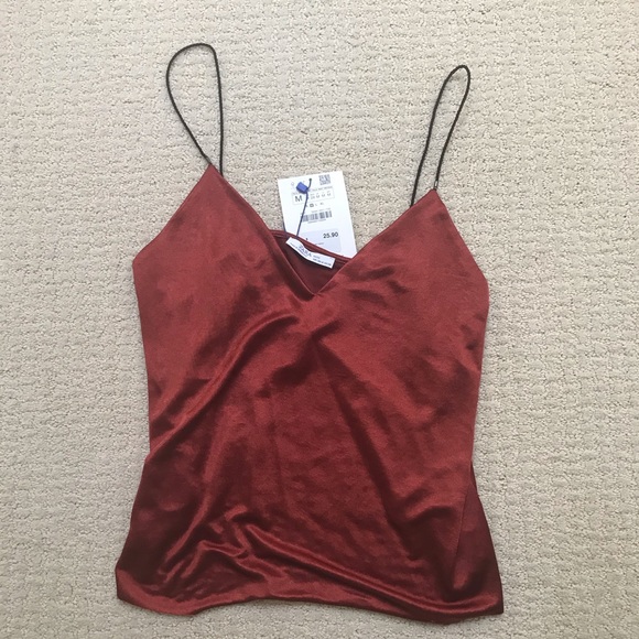 Zara Tops - NWT Zara red cami tank : size M